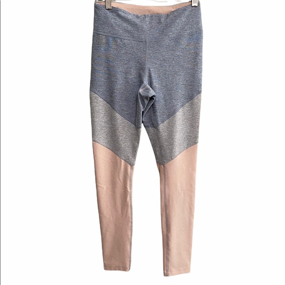 Outdoor Voices Pants - Outdoor Voices Color Block Leggings Peach Grey S